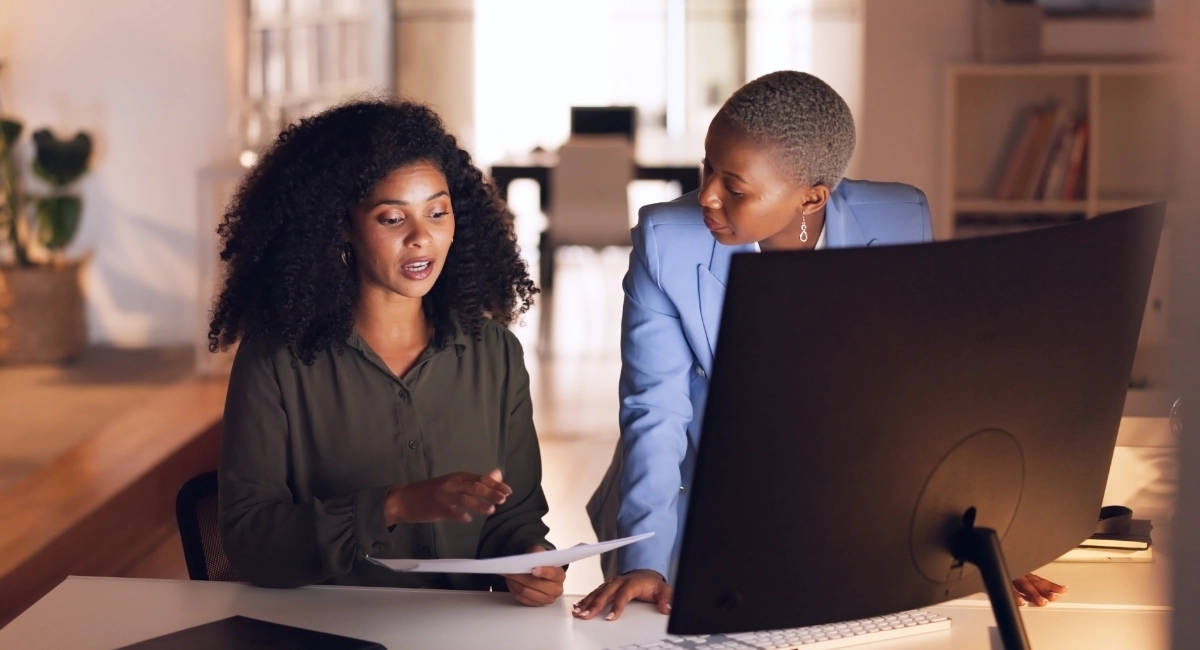 Accounting and advisory consultation with a business client