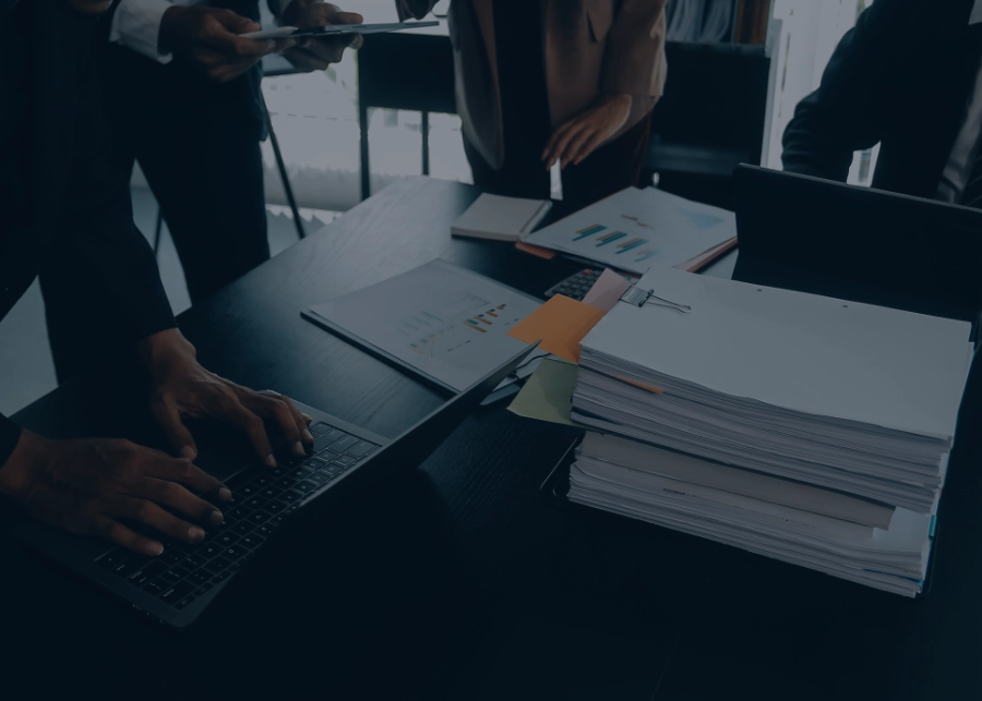 Company compliance documents being organised for a registered South African business